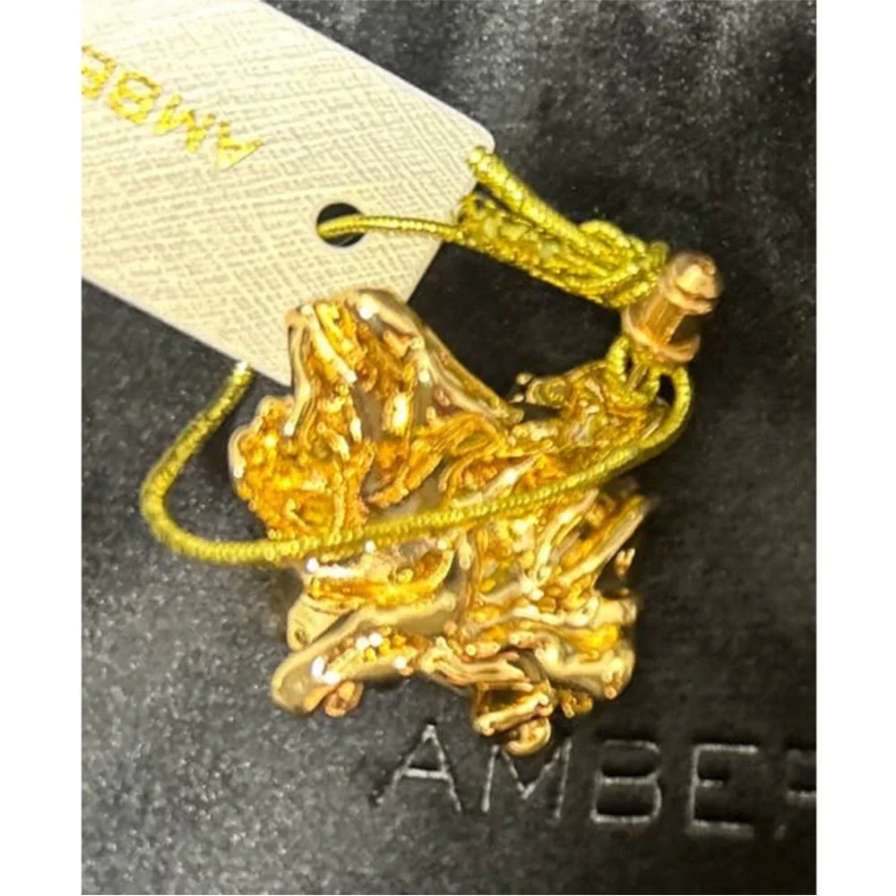 Amber Sceats Reese Earrings 24 k gold plating